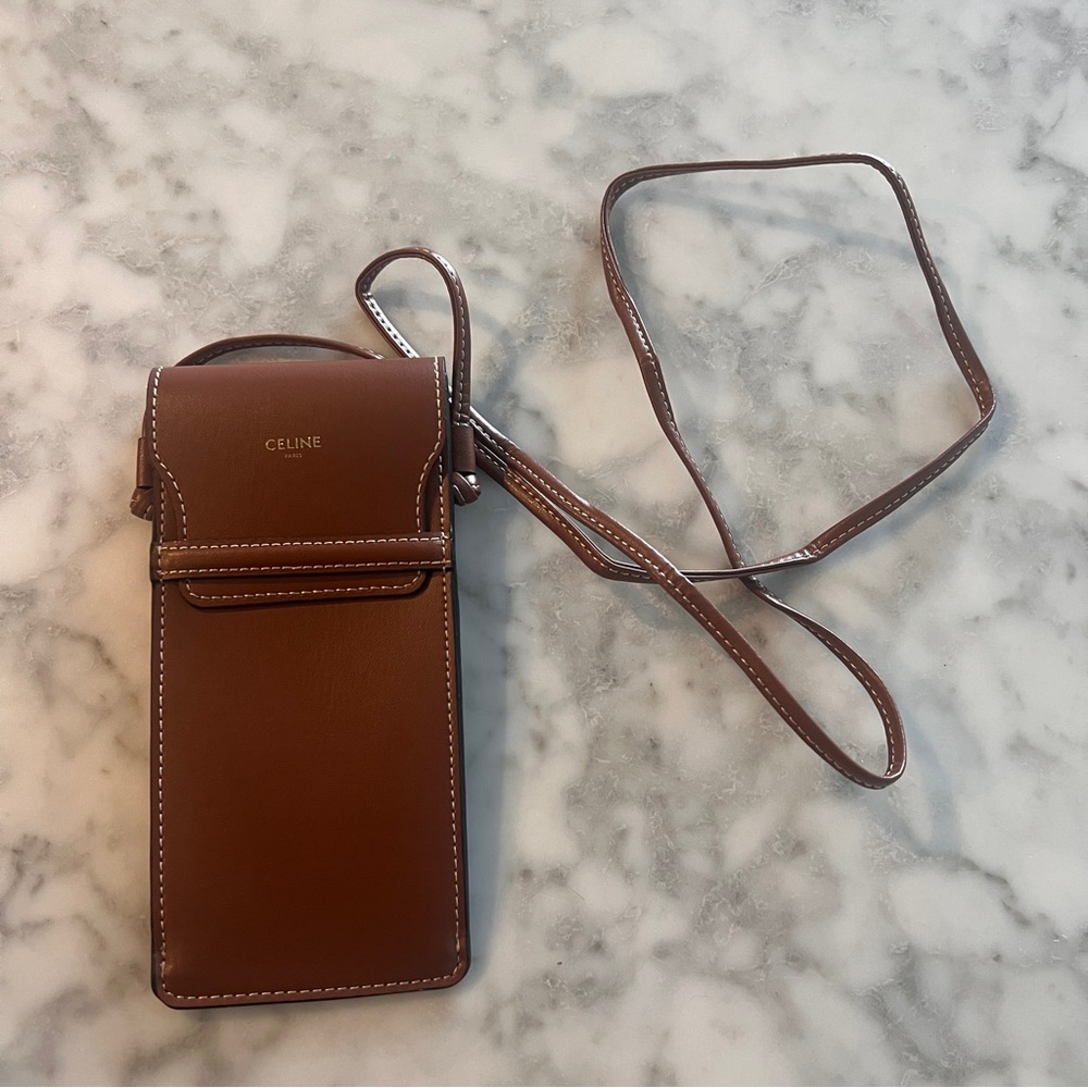 CÉLINE - Brown Phone Case